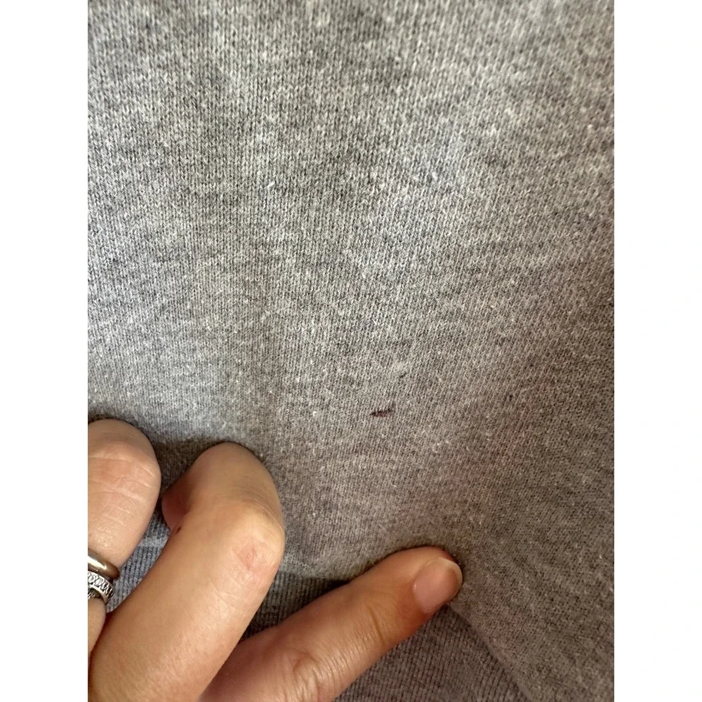 Adidas Originals Mens Trefoil Logo Hoodie Gray Pullover Sweatshirt Medium